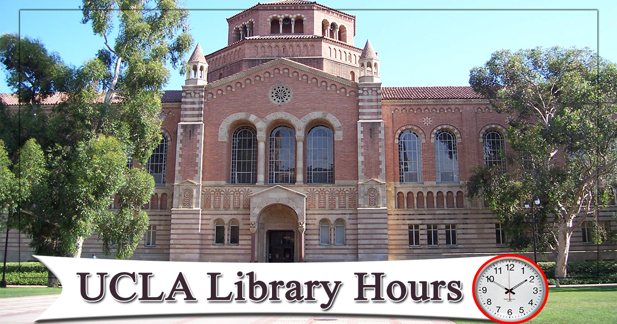 ucla library hours