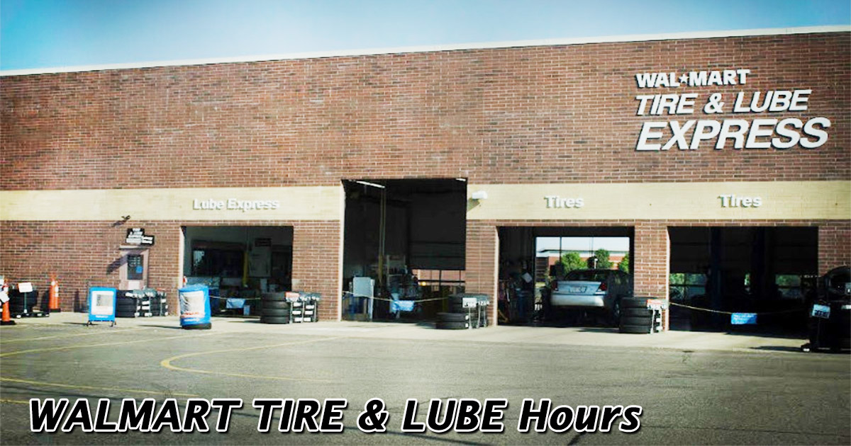 walmart tire and lube hours